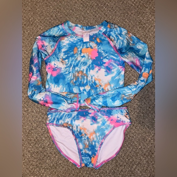 Girls Swim Suit XL(14-16) rash guard - Picture 1 of 2